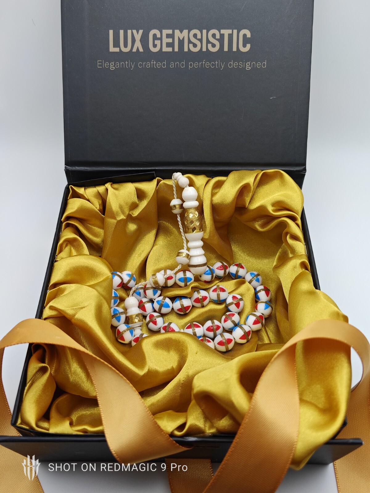 Camel Bone Tasbih Inlaid With Turquoise Rosary Prayer Bead سبحة عظم جمل مع فيروز
