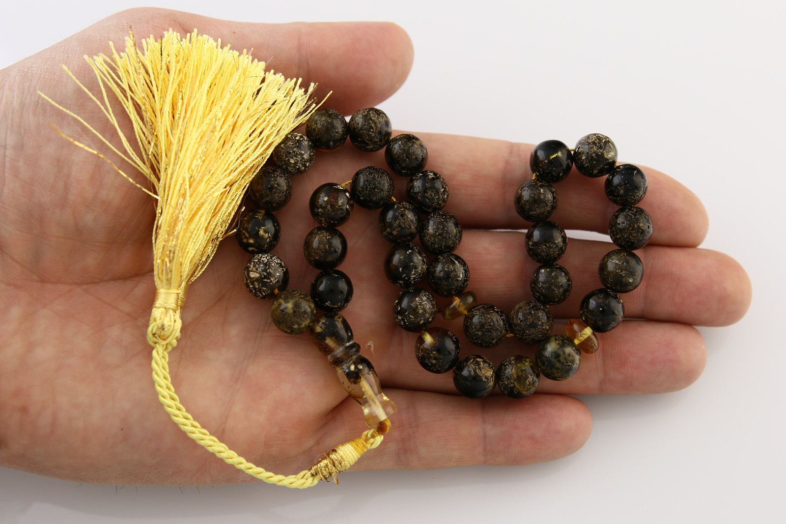 Islamic 33 Prayer Beads 10mm Genuine BALTIC AMBER TASBIH 22.5g 171213-7