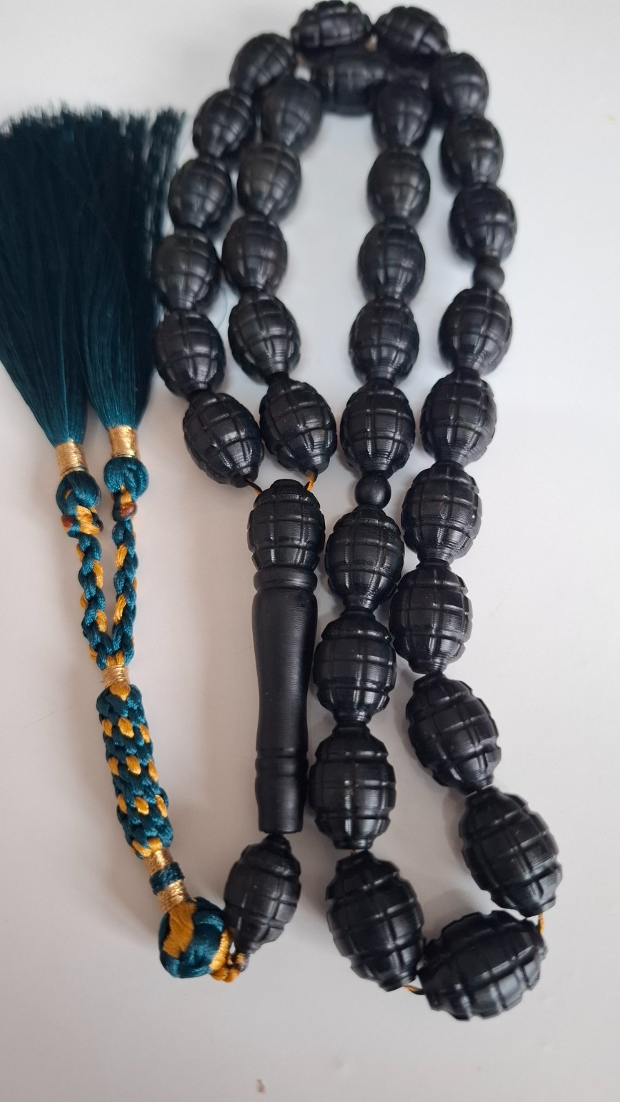 📿Amber Prayer Beads Amber Rosary 33 carvings amber beads 72g📿