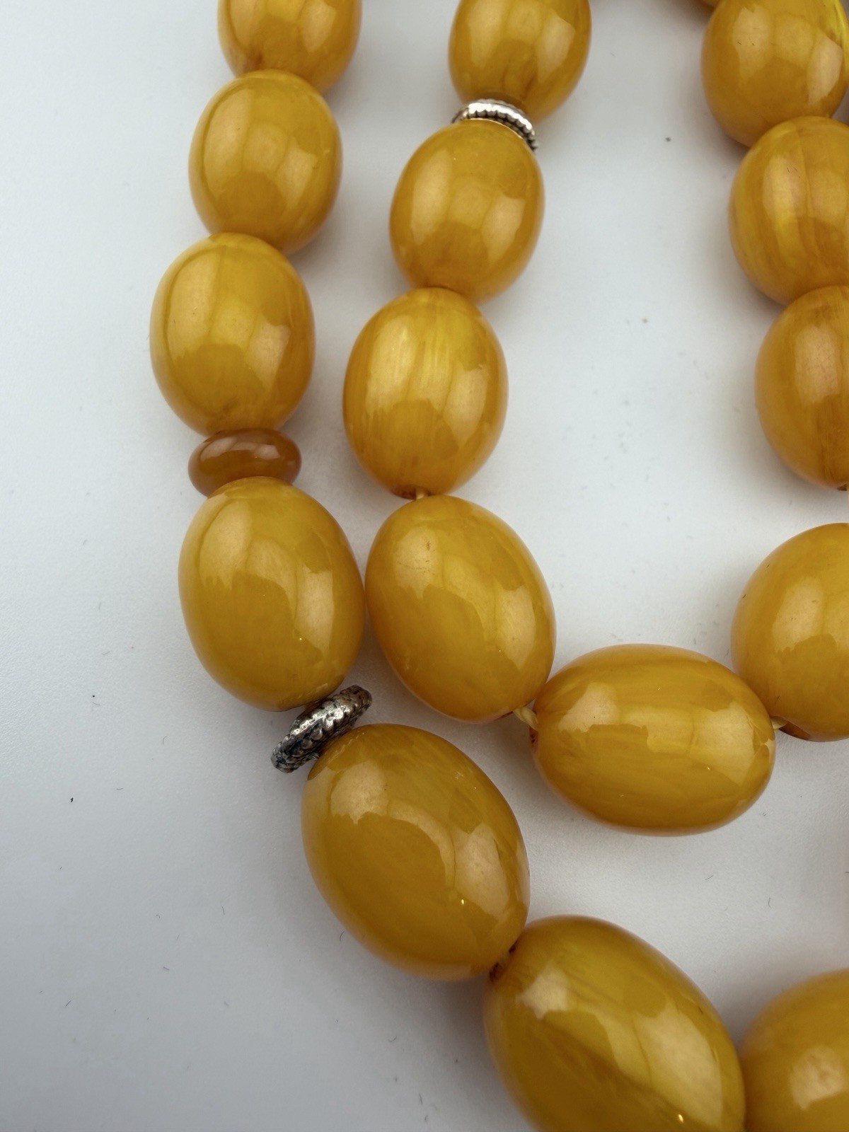 Collectible Misky Amber 33-Bead Islamic Rosary Tasbih Tasbeehمسبحة مسباح مسكي