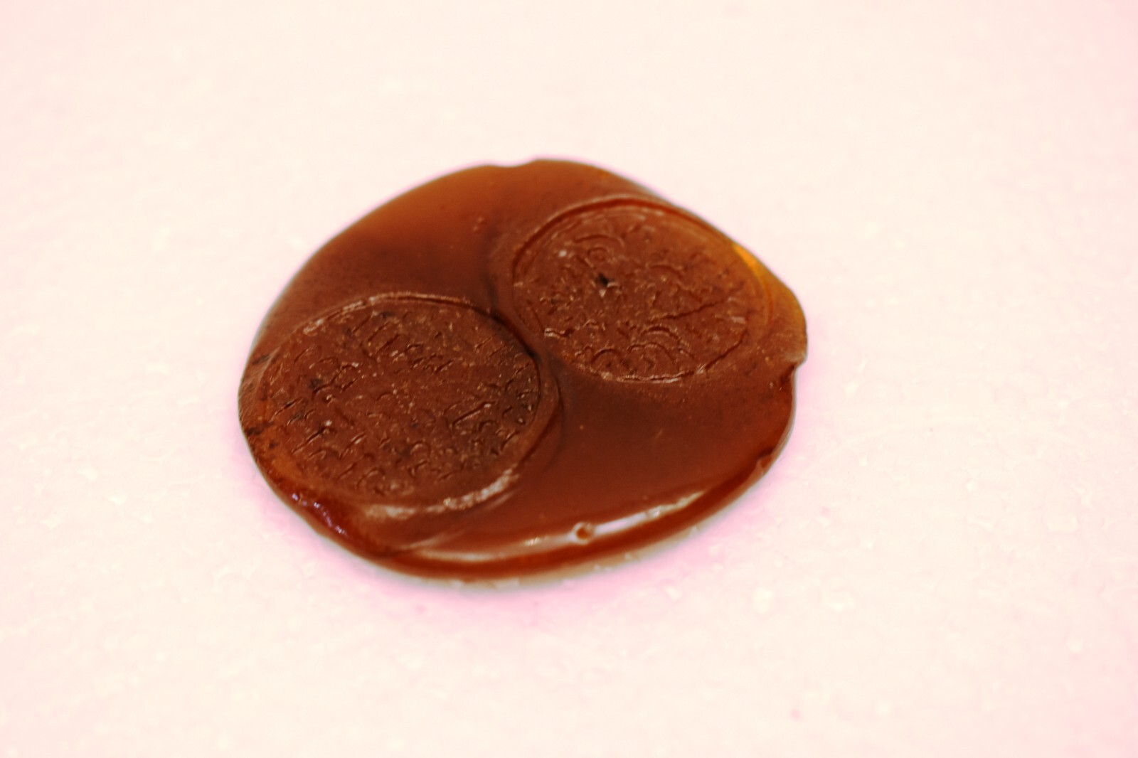 Mughal Period Lac Seal with Bold Arabic Script Twin Impressions Historic Wax Sta