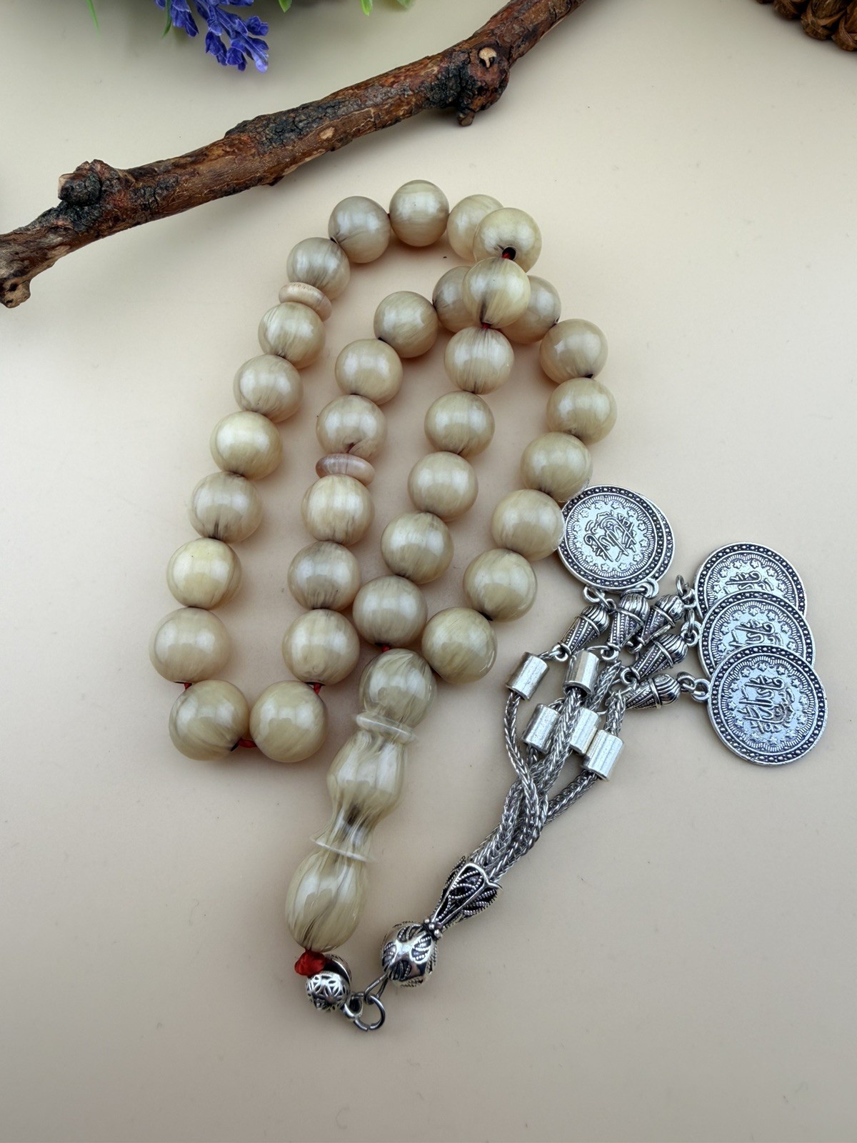 Misky Sandalus 33-bead Islamic Prayer Rosary Tasbih N743 مسبحة مسباح مسكي سندلس