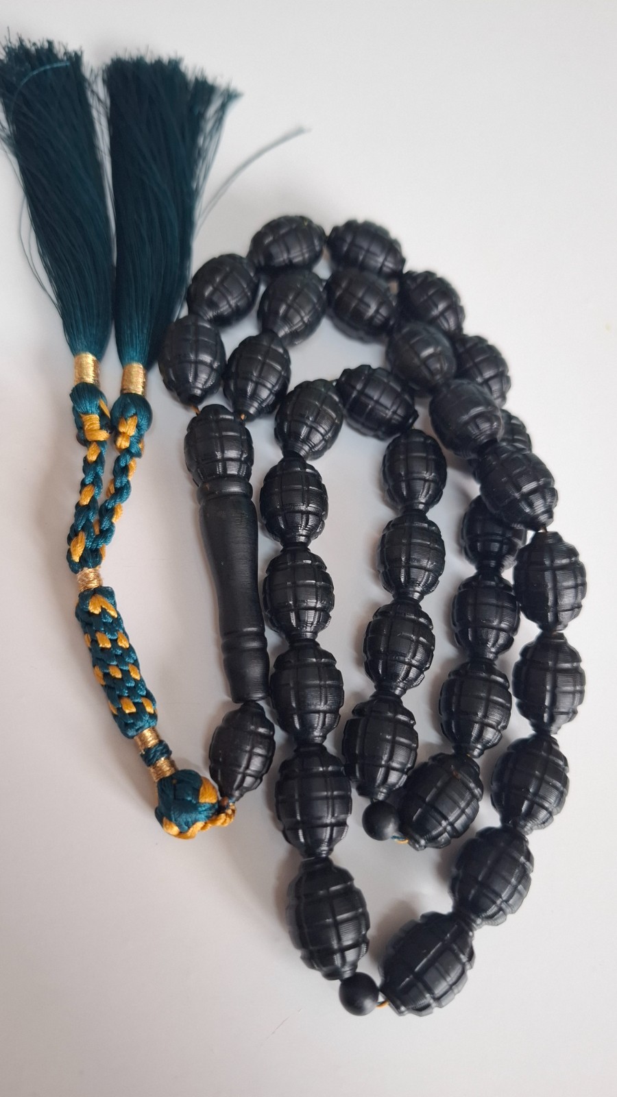 📿Amber Prayer Beads Amber Rosary 33 carvings amber beads 72g📿