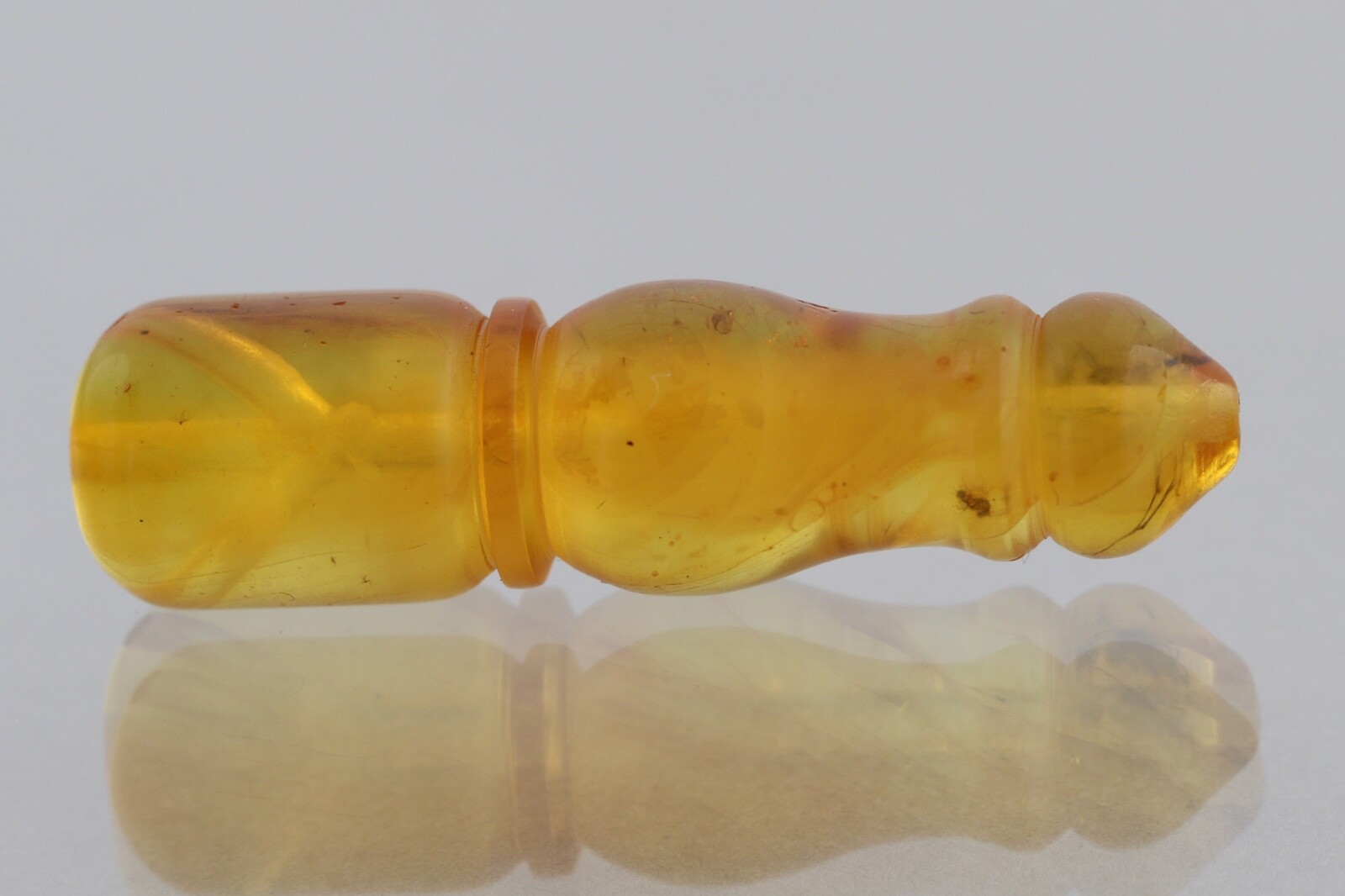 Fossil Insect BALTIC AMBER Islamic Prayer Imam Minaret TASBIH 2.6g 250528-4