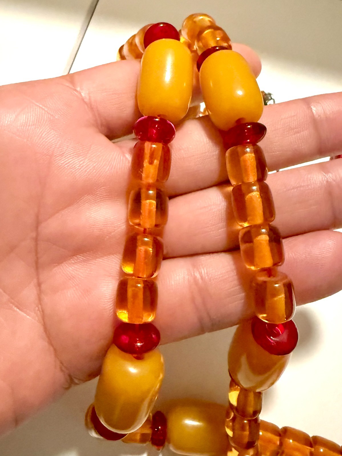 VINATG Religious Catholic-Islam Rosaries,Prayer Beads Germany Bakelite WWll 2end