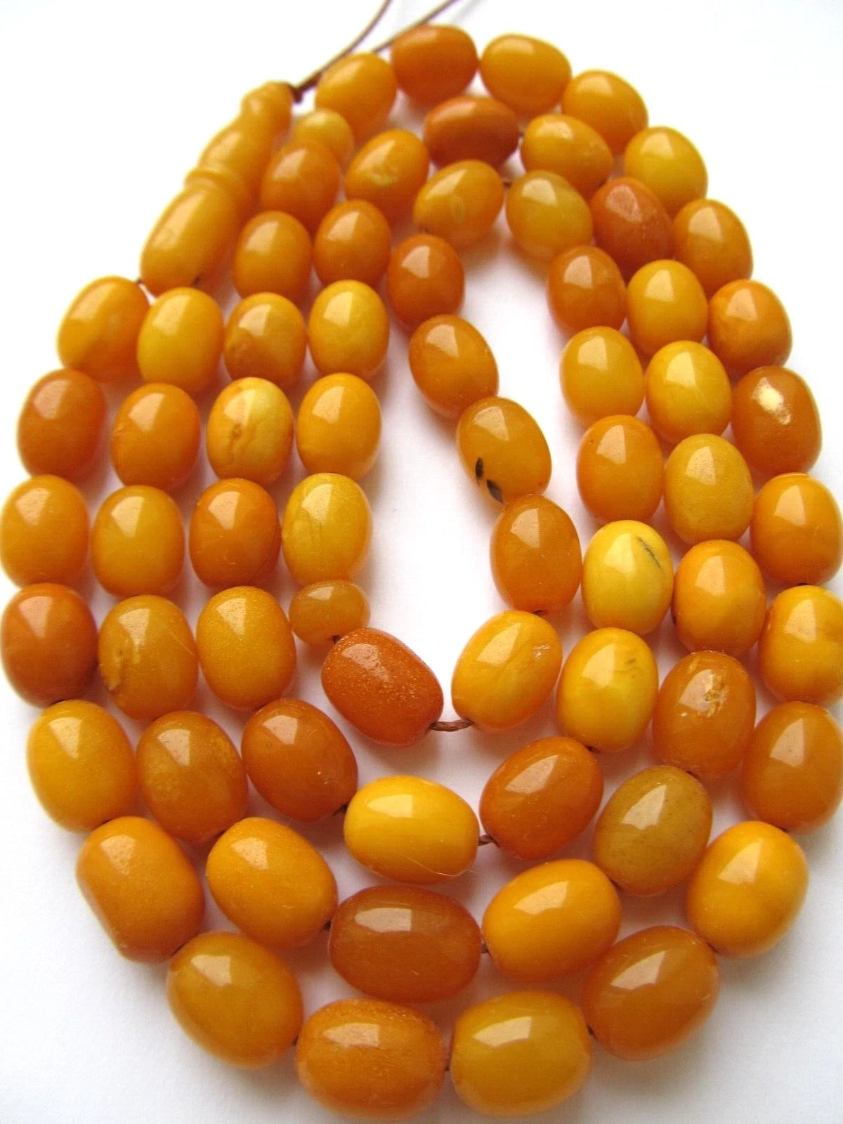 AMBER ROSARY ISLAMIC PRAYER 45 BEADS BALTIC GENUINE STONE Misbaha 22.6 Grams