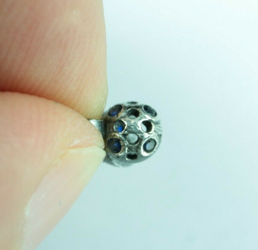 With sapphire special proces Node shut-off accessories 1 pcs 925 silver 911024