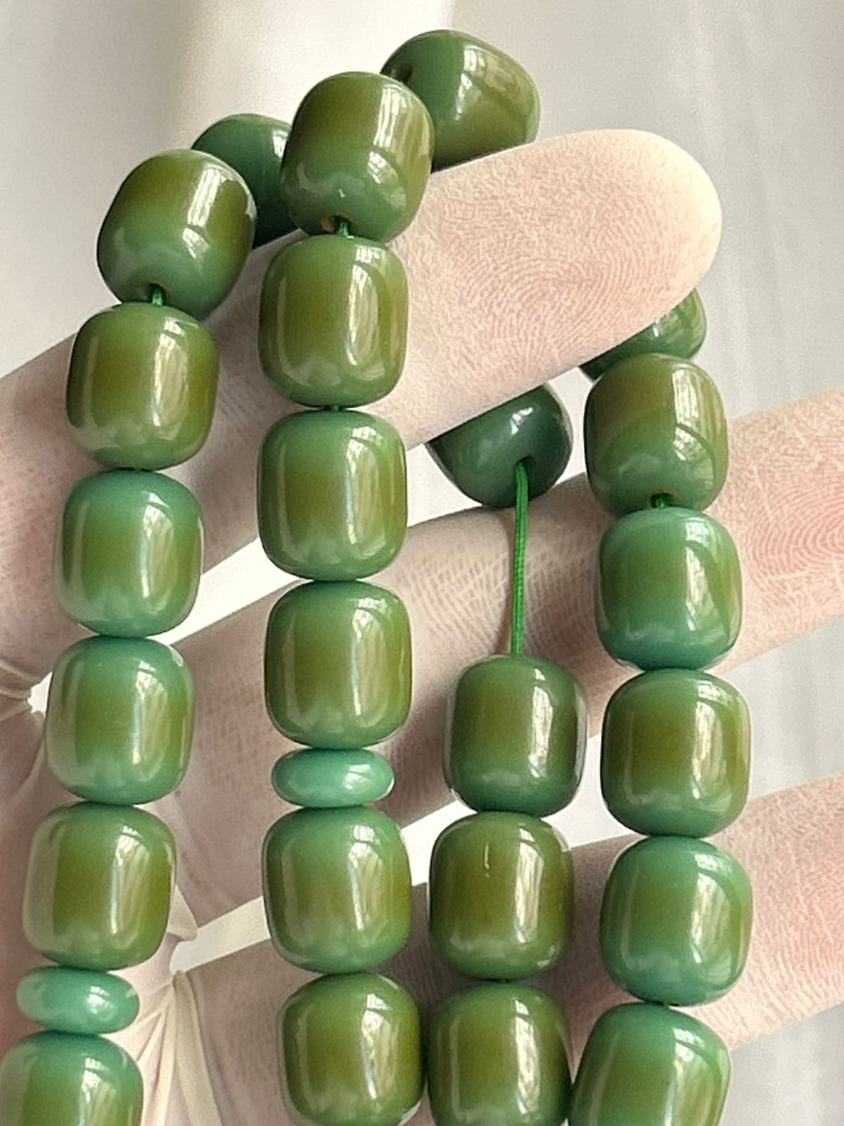 Antique Germany Cherry Amber سبحة مسكي الماني انتيك خراطة افغاني مغشى مقفول 33