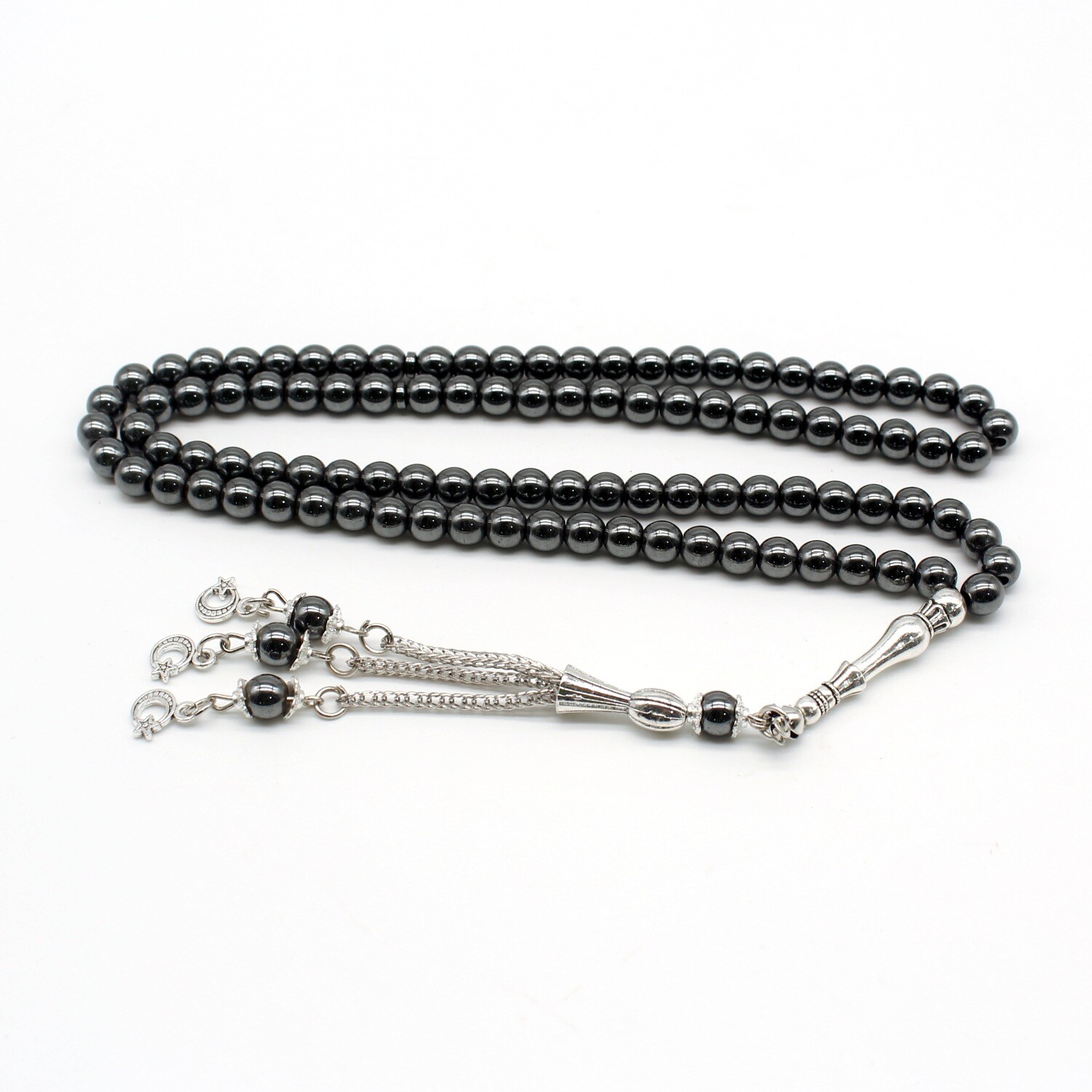 99 beads 6mm Black Stone Muslim Prayer Beads Misbaha Tasbeeh Arabic Bracelet nEW
