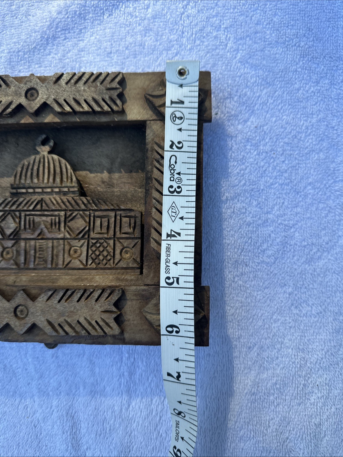 Dome Of The Rock Olive Wood Gypsum Art 3D Frame Handmade Jerusalem HolyLand Rare