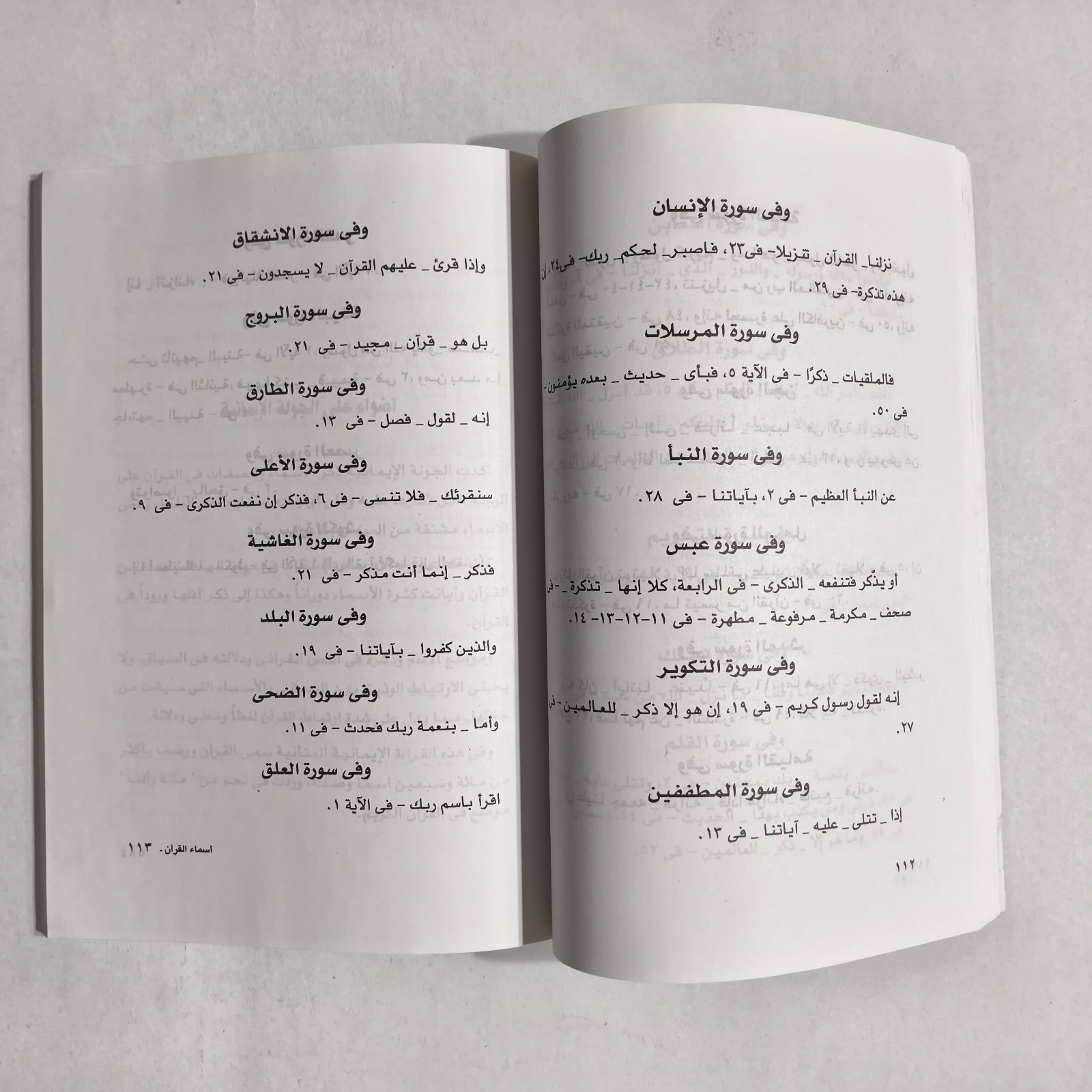 Islamic Arabic Holy Quran Names Koran أسماء القرآن وصفاته القرآن الكريم القران