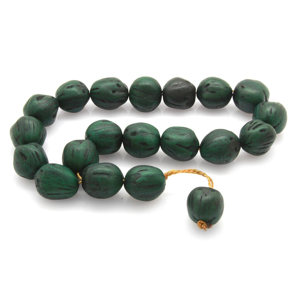 Systematic Natural Cut Green Color Scented Andız Tree Efe Prayer Beads