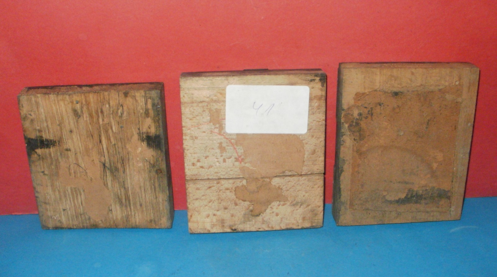 Lot of 3 old authentic zinc plates from the 19th century for Arabic sacred texts