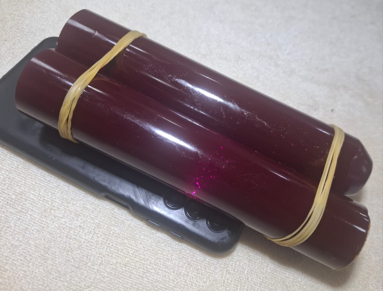 bacalite stardust faturan 2 stick unpainted 488 grams suitable for rosary making