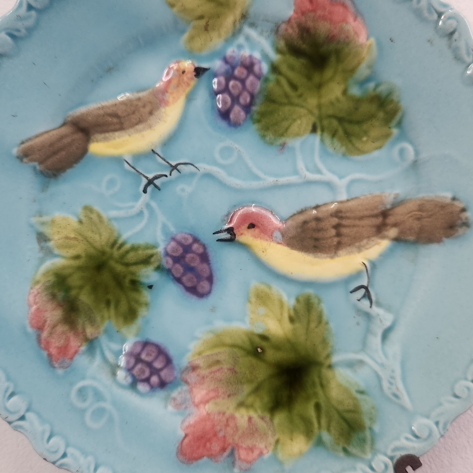 Antique Decorative Plate Made In Germany by G.Schmider Zell Factory.