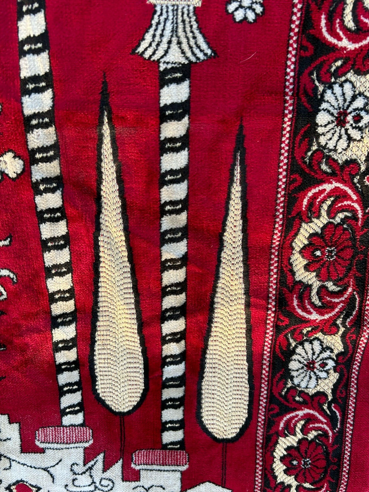 Germatex Aleppo Syria Aleppo Mo Turkey Red And Gray Prayer Rug