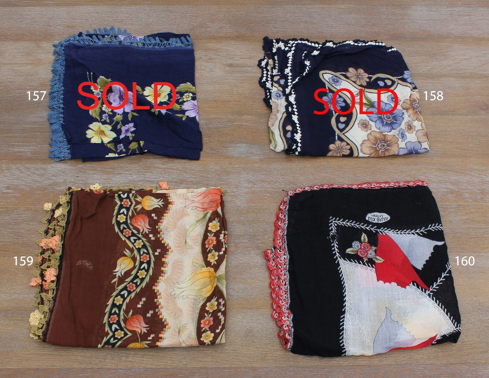 MINIMUM 4 pcs, Yazma, Turkish, VINTAGE, FREE Shipment With FedEx 12634-157-196