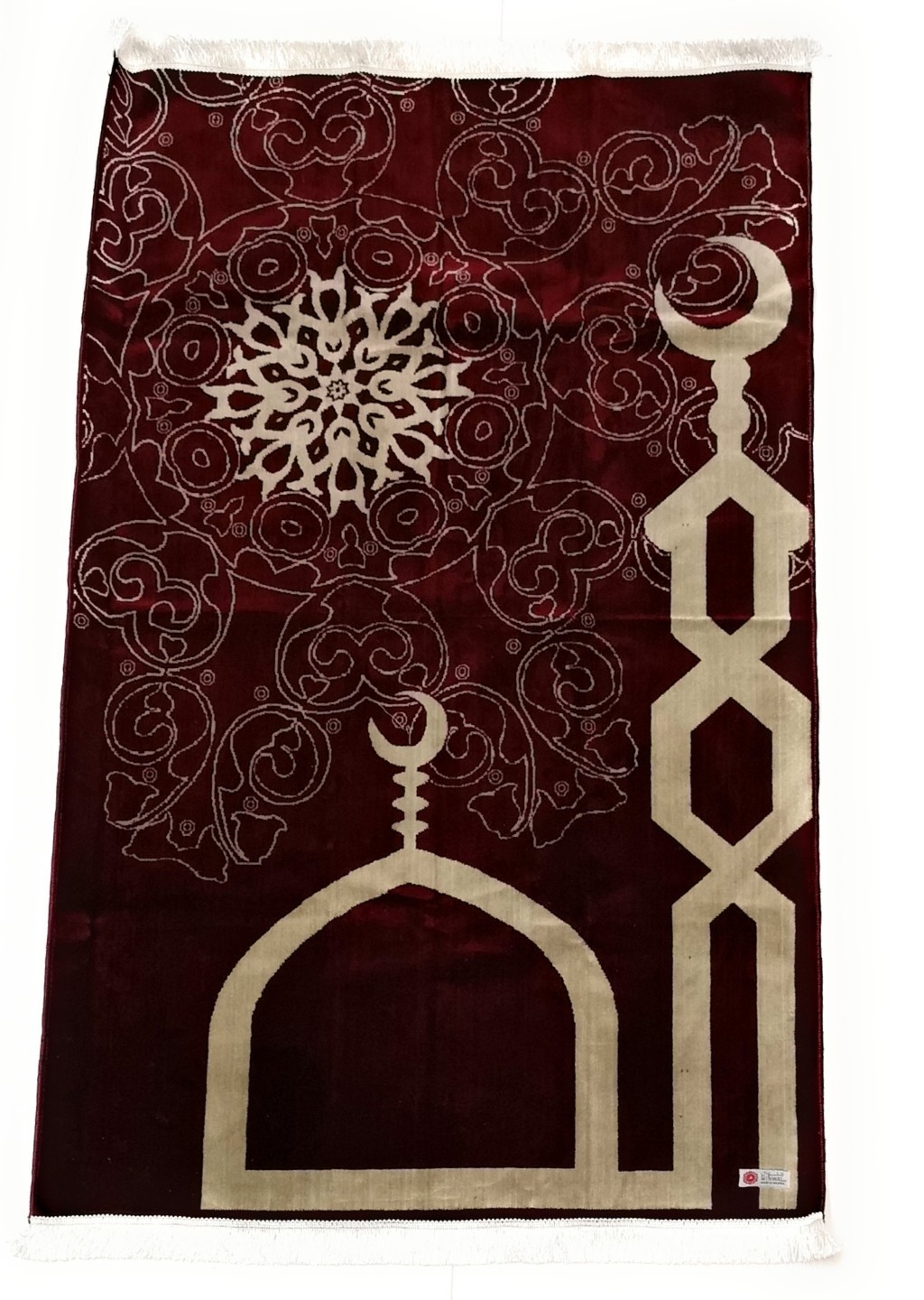 Extremely Beautiful islamic Prayer Mat.janamaz.musalla.soft High Quality.800+grm