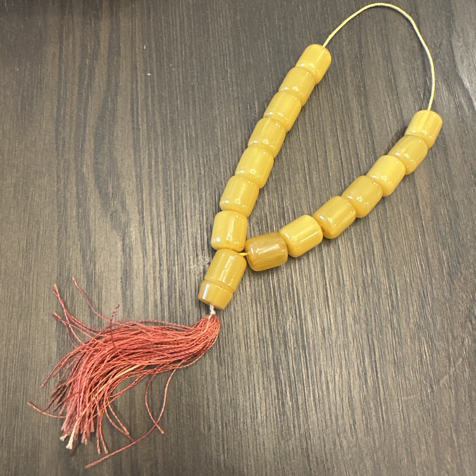 Vintage Butterscotch Bakelite Prayer Beads