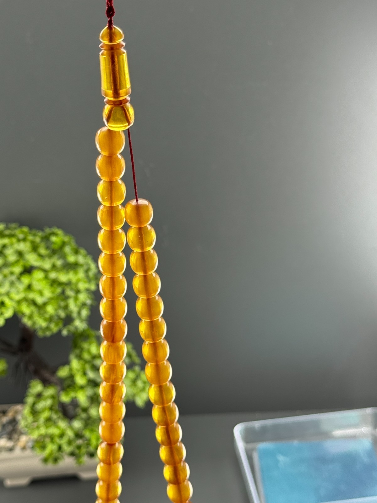 Faturan Amber Rosary, 43 Beads,Sandalos, islamic Rosary, Misbaha, Tasbih,Tasbeeh