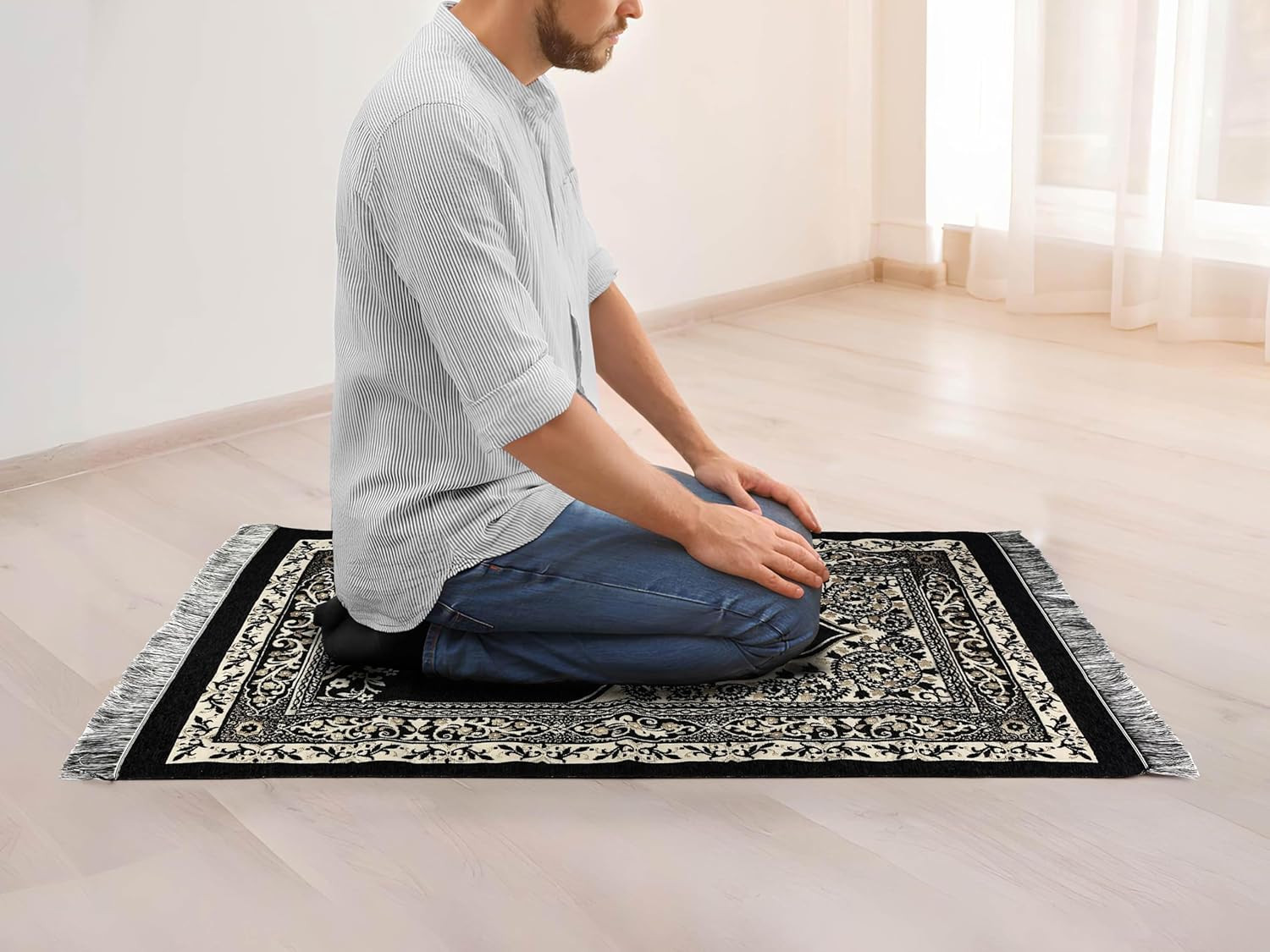OLEEK Muslim Prayer Rug – Islamic Prayer Mat – Prayer Matt Islam – Eid Gifts – E