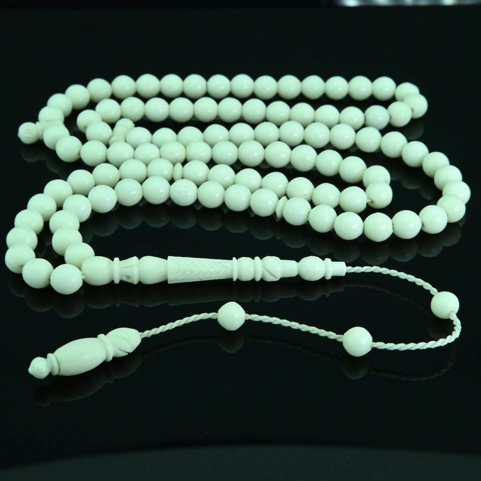 Carving imam Camel b. 99 beads Islamic Prayer Beads Misbaha from Turkey 302158
