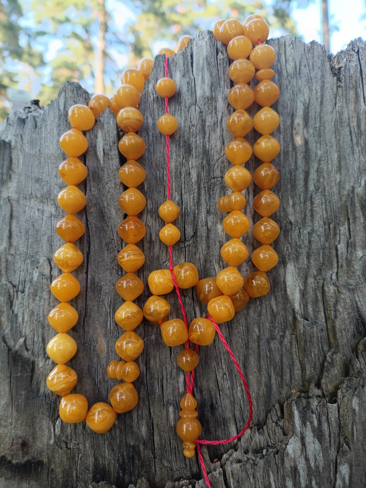Exclusive toffee amber rosary