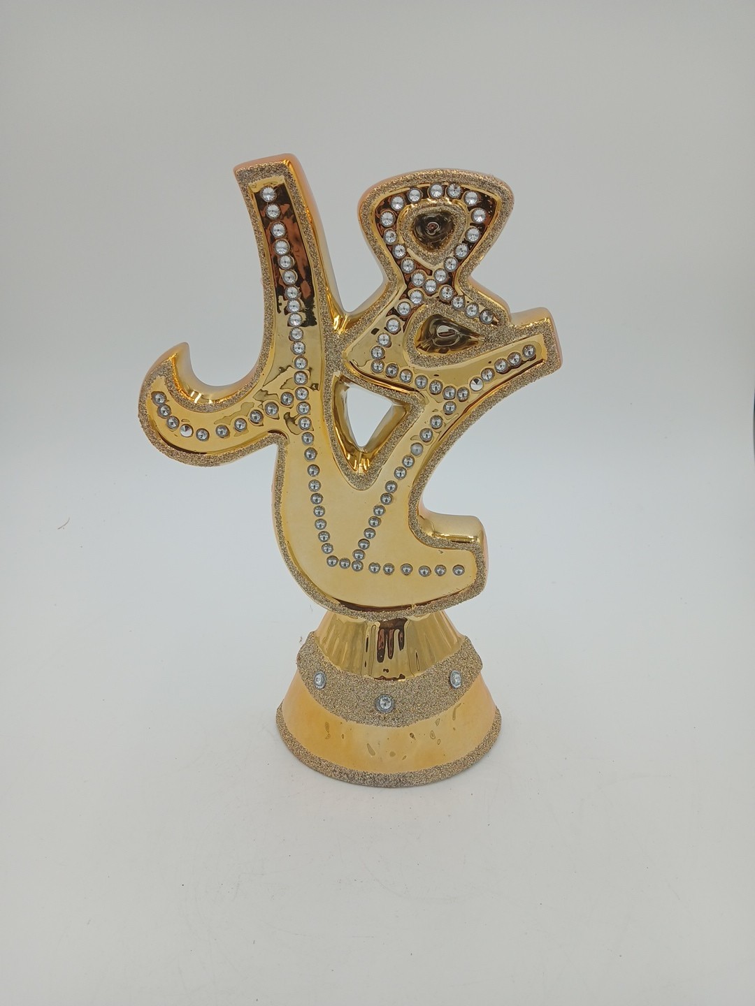 Islamic Muslim gold color ceramic favor Allah & Mohammad/Home decorative