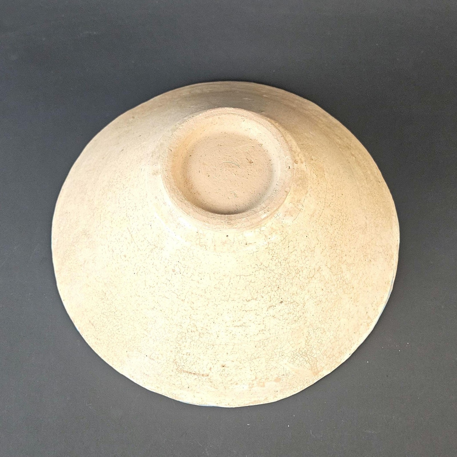 Ancient Middle Eastern Vessel Pottery Earthenware Bowl With Calligraphy