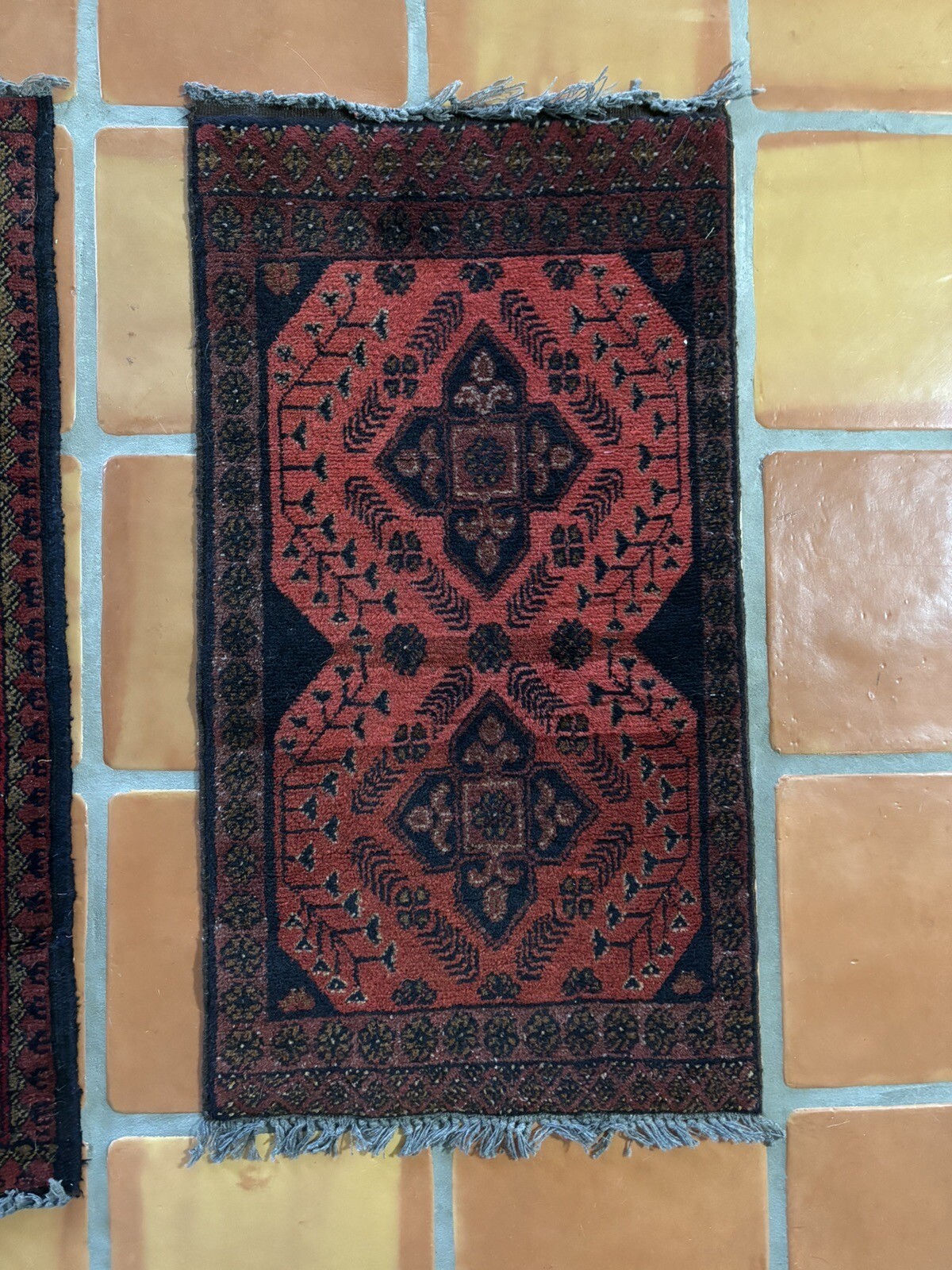 Afghanistan Hand Knotted Prayer Rug 36” X 20”