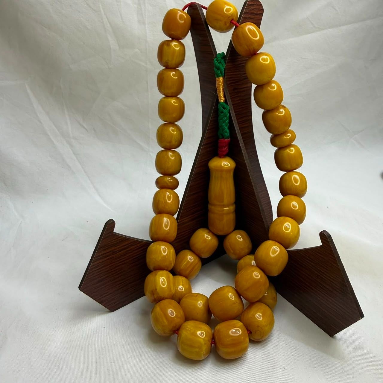 Old Sandalus Style Cherry Islamic Tasbih Prayer Beads 33 112g Misbaha
