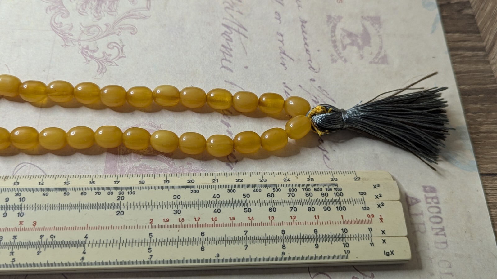 faturan amber LARGE Bakelite Islamic Rosary Prayer Beads 74 grams