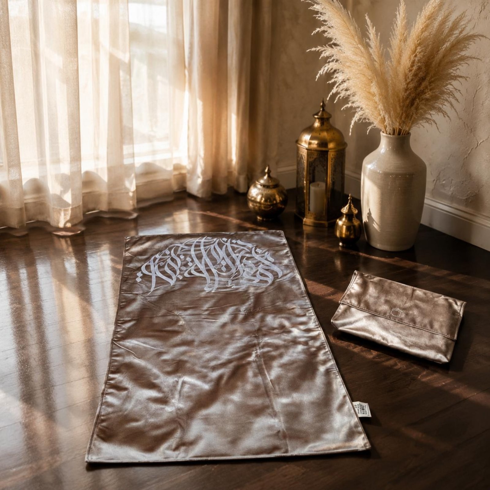 Soft Velour Prayer Mat Gift Double-Sided Prayer Rug Lightweight for Muslims