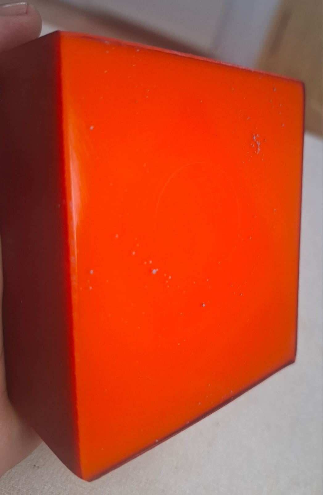 bacalite amber block unpainted 541 grams suitable for rosary making