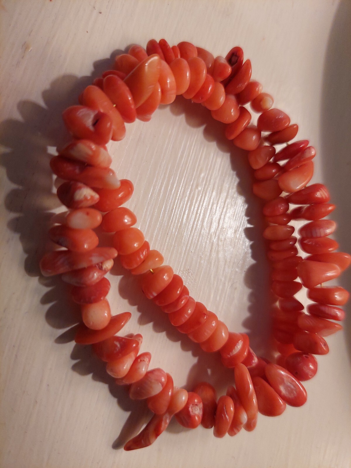 VINTAGE 50’s, NATURAL MEDITERRANEAN PINK/SALMON CORAL NECKLACE CORAL BRANCHES