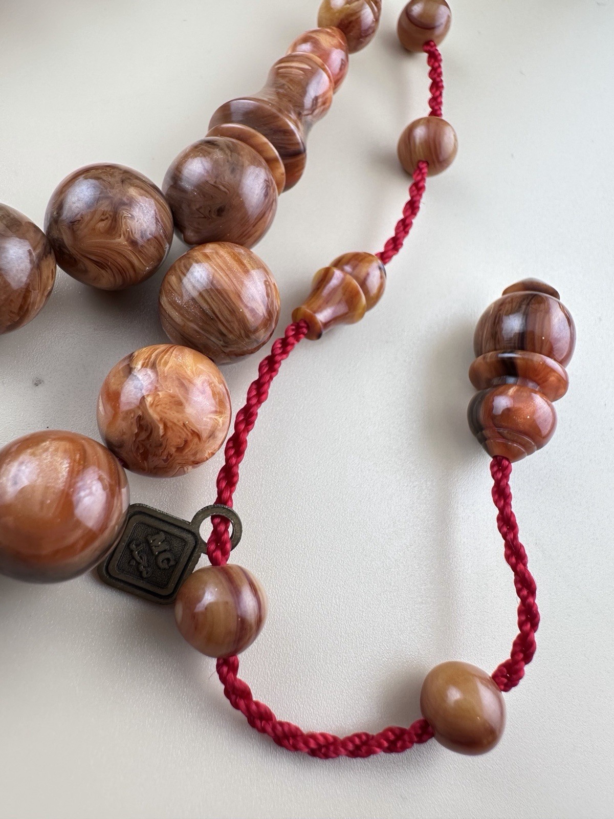 Collectible Faturan Amber Misbaha Islam Prayer Rosary 45beads مسباح سبحة فاتوران