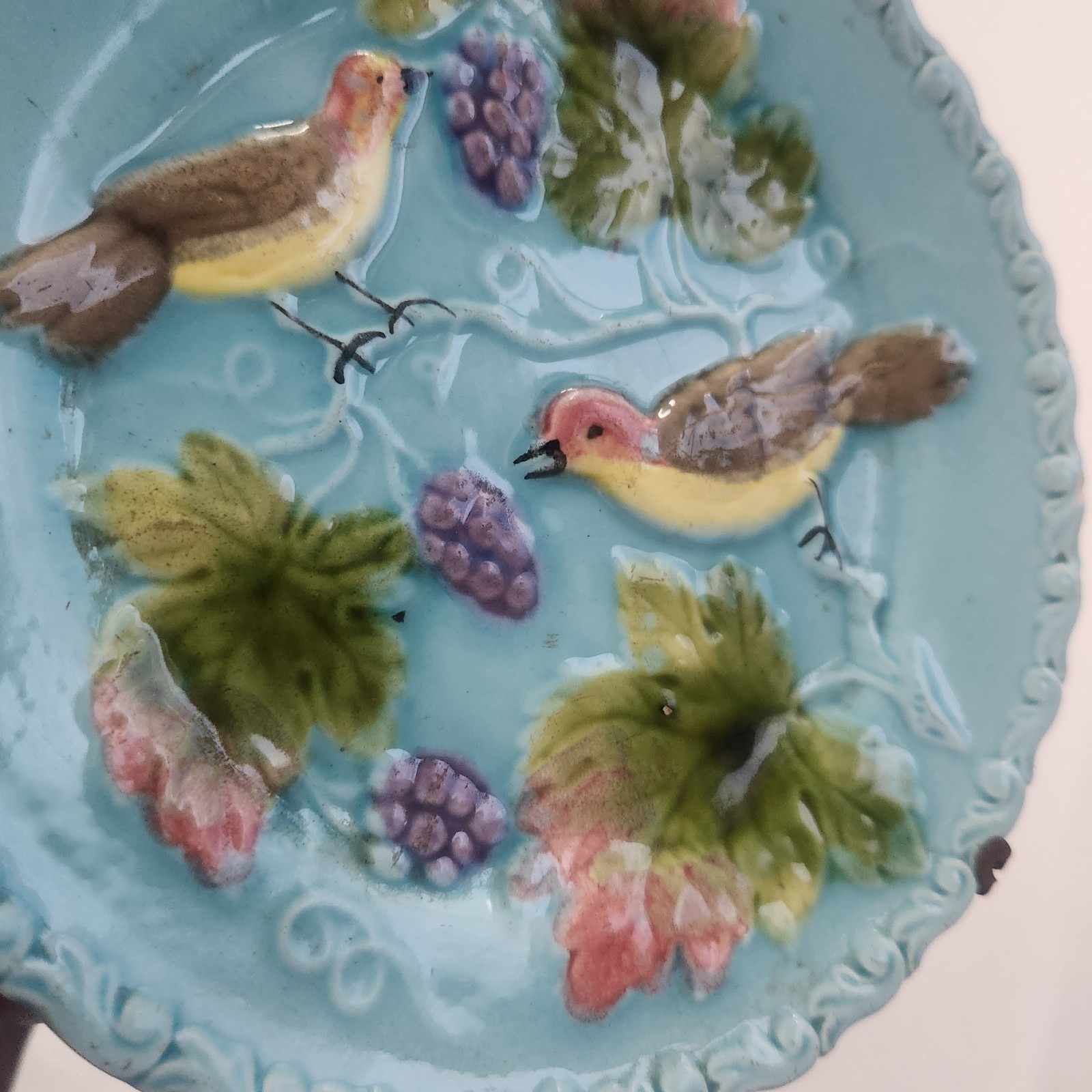Antique Decorative Plate Made In Germany by G.Schmider Zell Factory.