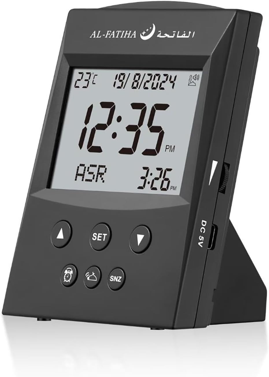 Azan Clock, Automatic Worldwide Digital Azan Prayer Sounds Muslim Prayer Clock f