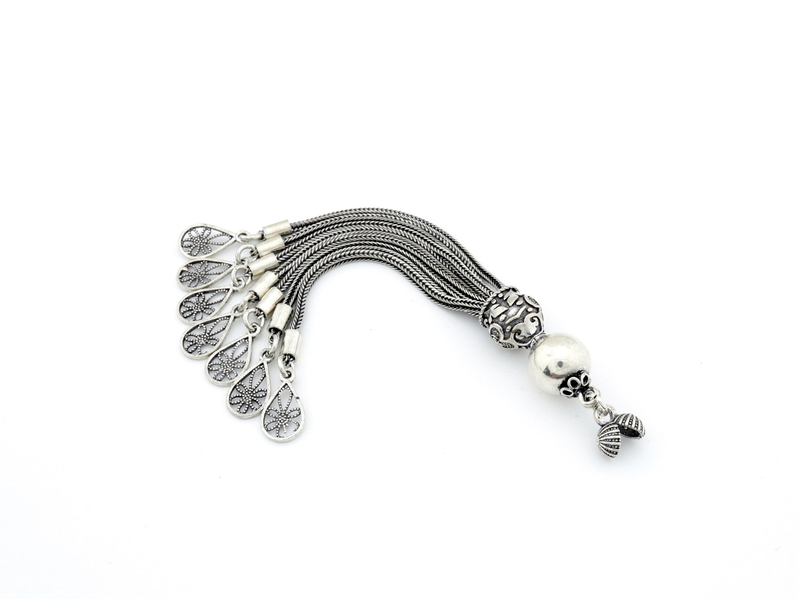 Big Metal tassel 925 silver for make Tasbih Islamic Prayer Beads Misbaha 710440