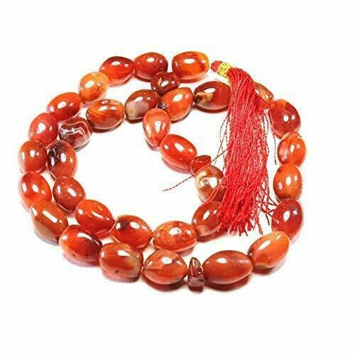 Natural Red Carnelian Islamic Prayer Beads-Worry Beads Tasbeeh