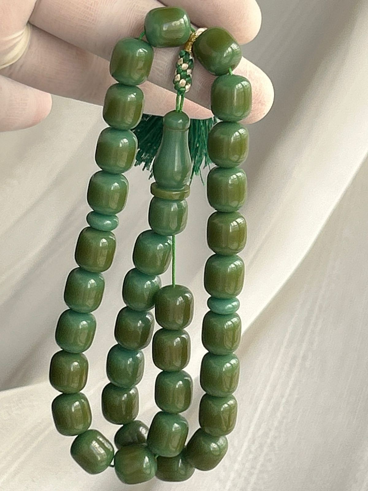 Antique Germany Cherry Amber سبحة مسكي الماني انتيك خراطة افغاني مغشى مقفول 33