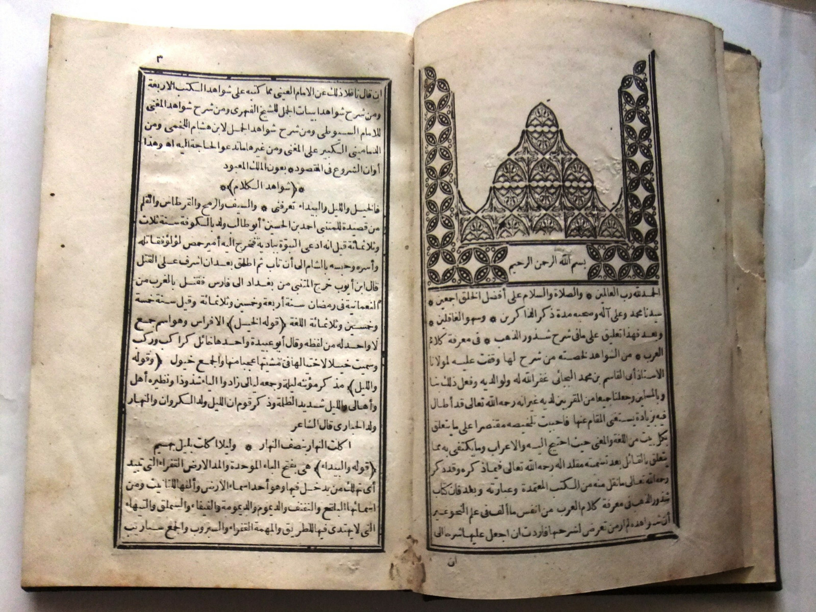 ١٢٨١هـ كتاب شذور الذهب في معرفة كلام العرب محمد علي الفيومي الش Arabic Book 1864