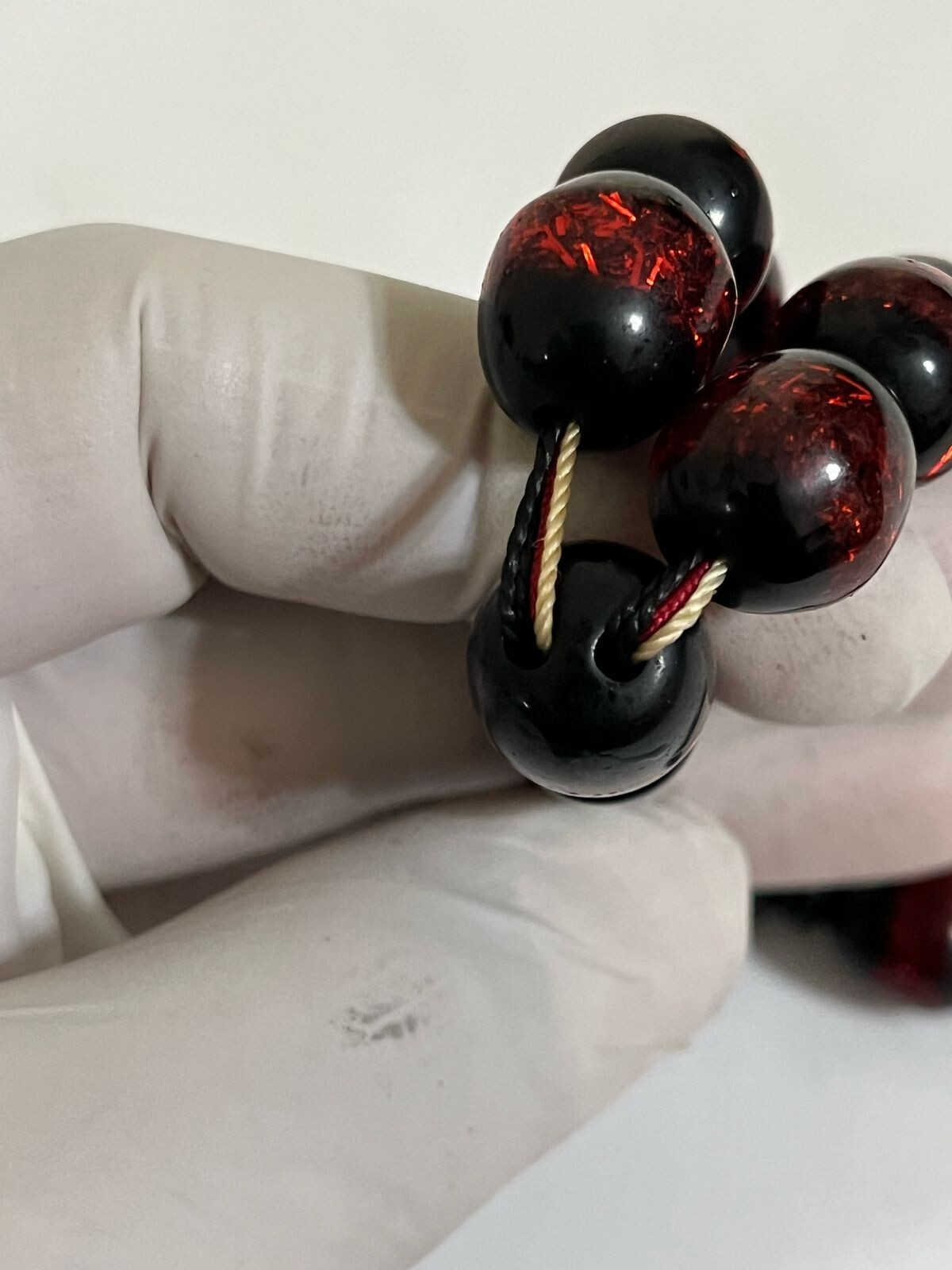 Antique Bakelite Rosary 33 سبحه بكالايت انتيك بيت عنوز منجمة خراطة يدوية نوادر