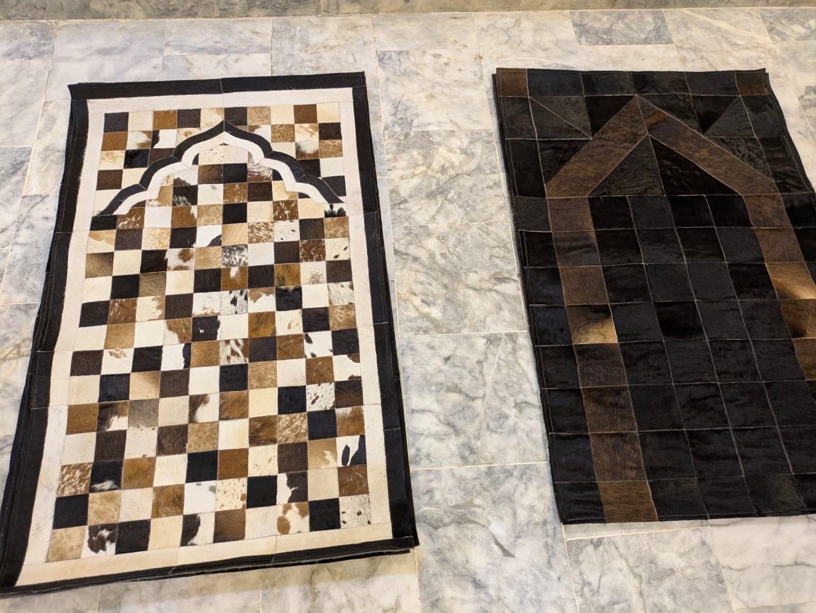 Muslim Prayer Cowhide Mat Pilgrimage Carpet Muslim Praying Rug