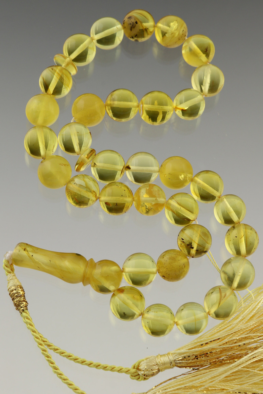 Islamic 33 Round Prayer Beads 10mm Genuine BALTIC AMBER TASBIH 28.8g 180418-14