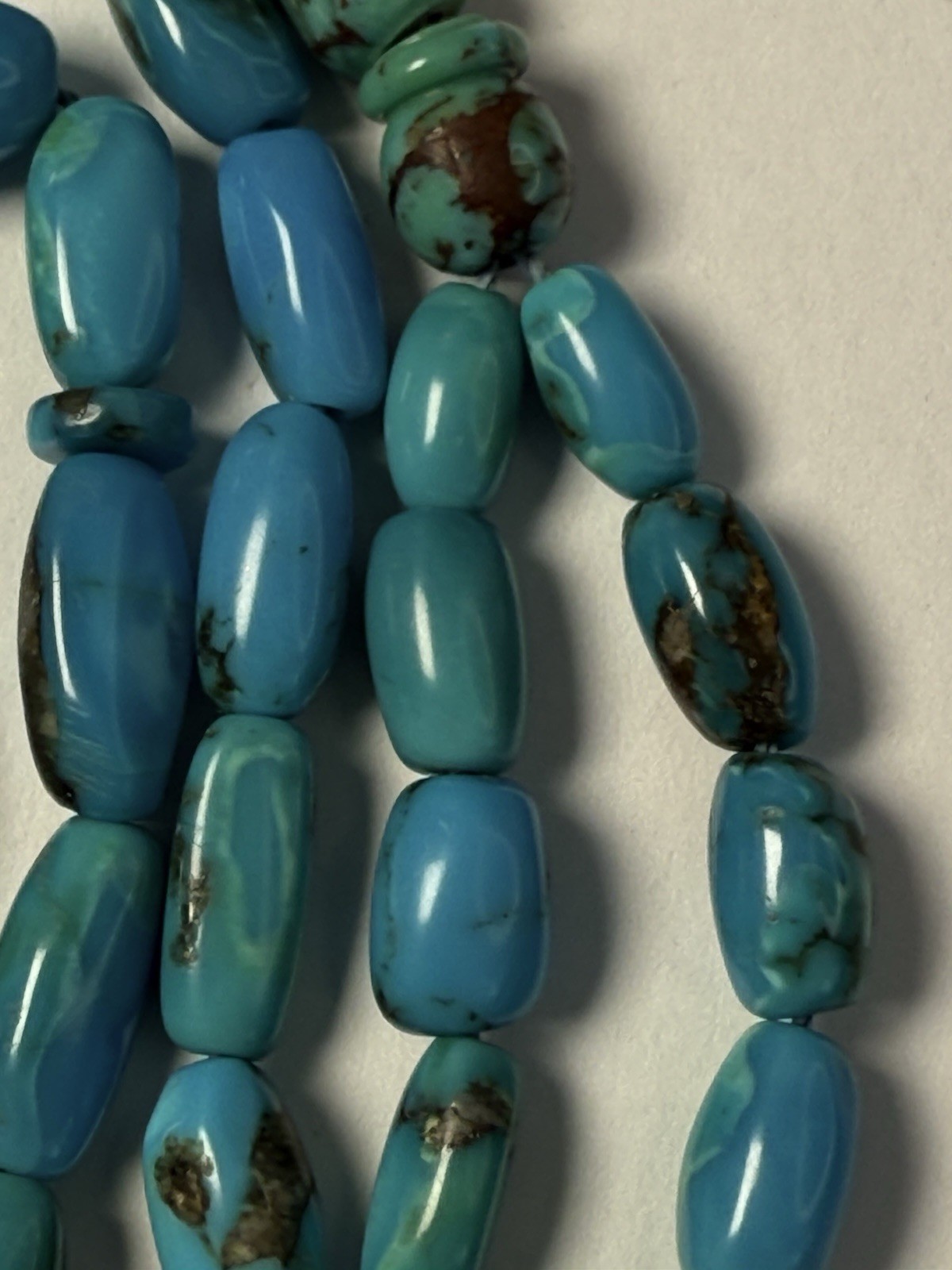 Antique Rare quality Turquoise Blue Prayers Beads 33 Beads Rosary Rare 27g R1