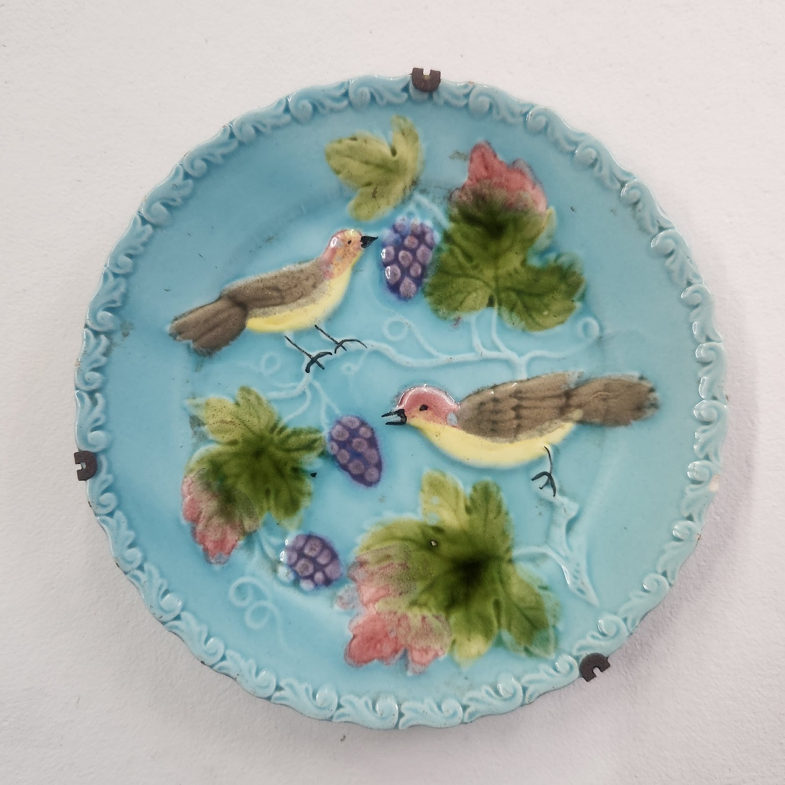 Antique Decorative Plate Made In Germany by G.Schmider Zell Factory.
