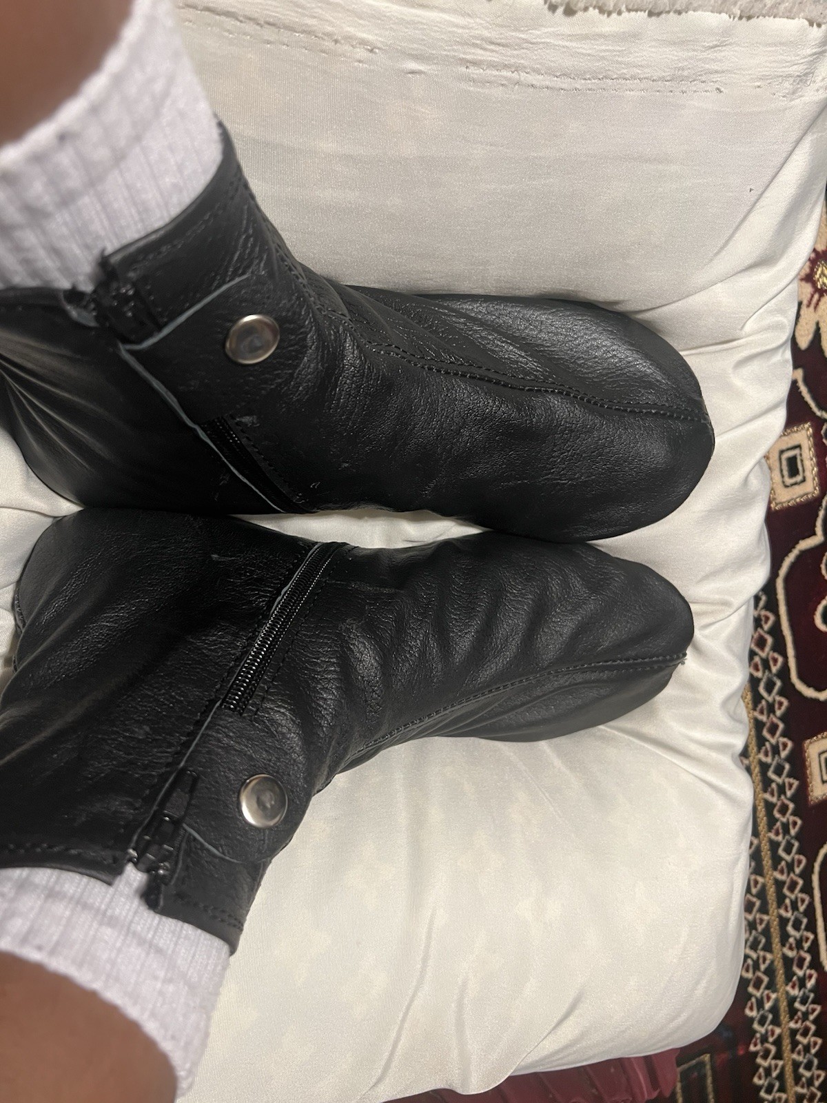 Muslim Leather Socks/KHUFFAIN/KHUFF/SUNNAH #LS10B 100% Genuine Leather