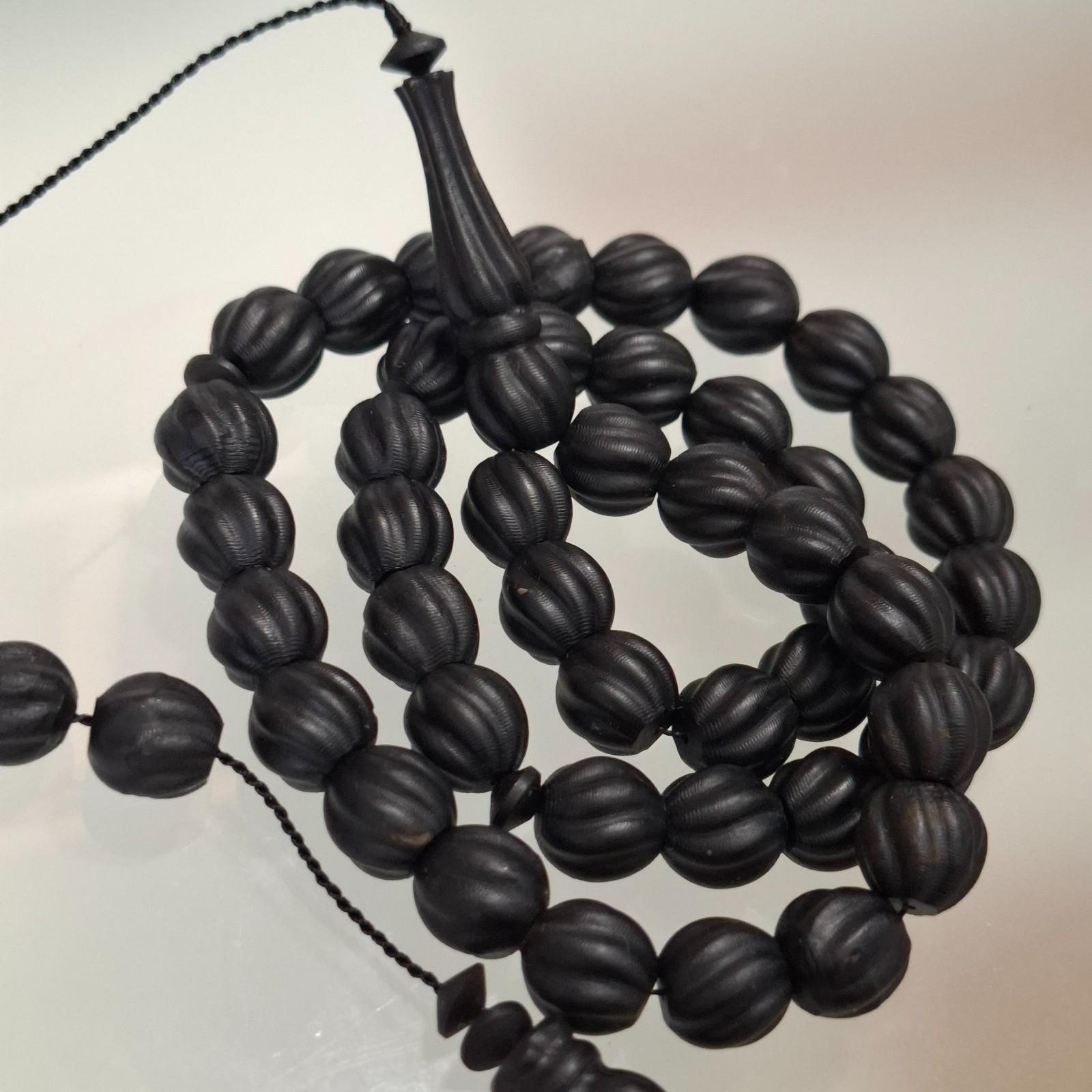 📿Amber Prayer Beads Amber Rosary 45 carvings amber beads 42g📿