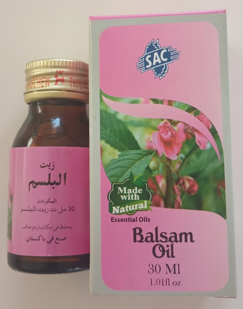 2 Bottles of 30 ml BALSAM OIL Made with Natural Essential Oil by SAC #SACBM